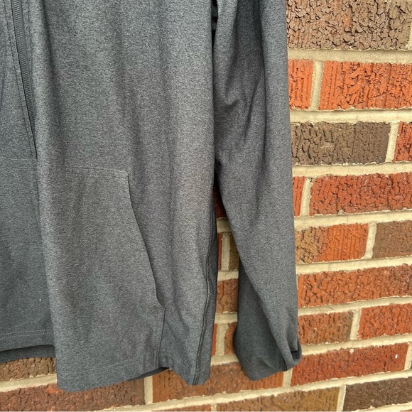 Elevate Dark Gray and Black Full Zip Athletic Jacket - Picture 5 of 5